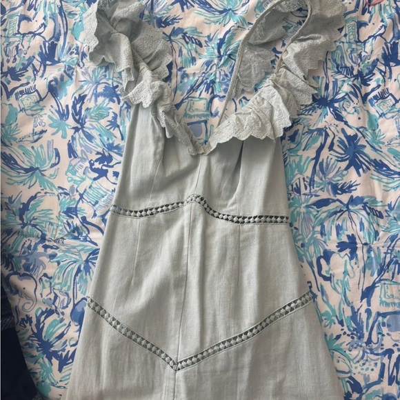 Light Blue Ruffled Dress - Picture 1 of 2